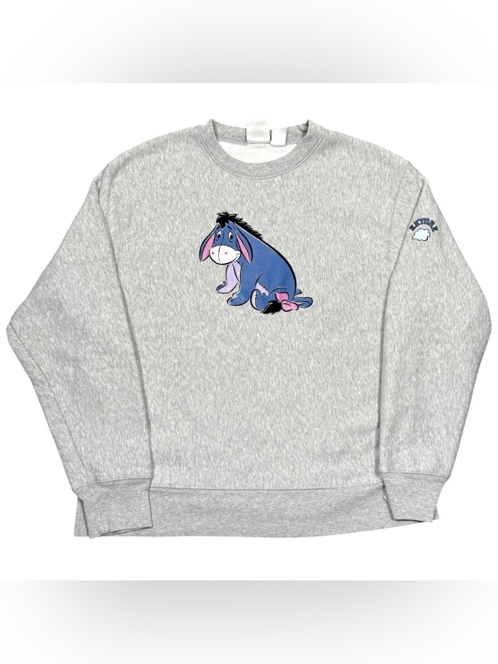 Vintage 90s Eeyore Disney Crewneck Sweatshirt Winnie The Pooh Grey